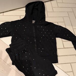 Terez Black Kids Matching Set with Colorful Accents